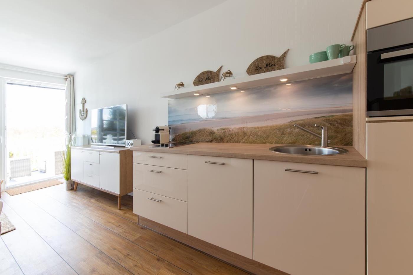 Ferienwohnung Kleine Strandkoje Haffkrug Bagian luar foto