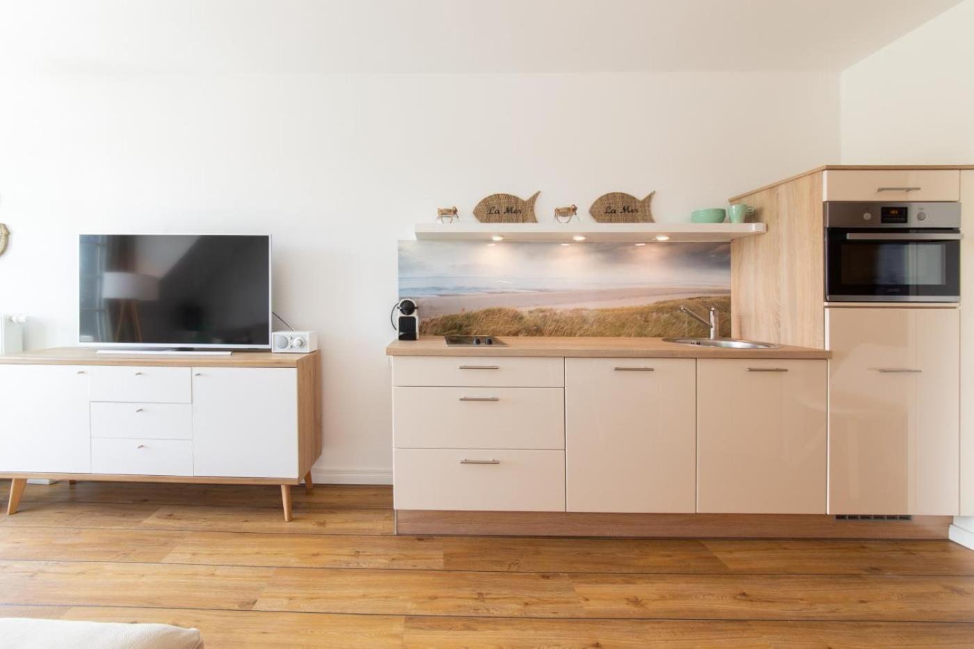 Ferienwohnung Kleine Strandkoje Haffkrug Bagian luar foto
